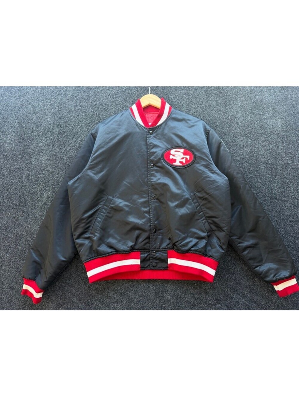 Vintage Starter SF 49ers Satin Bomber Jacket